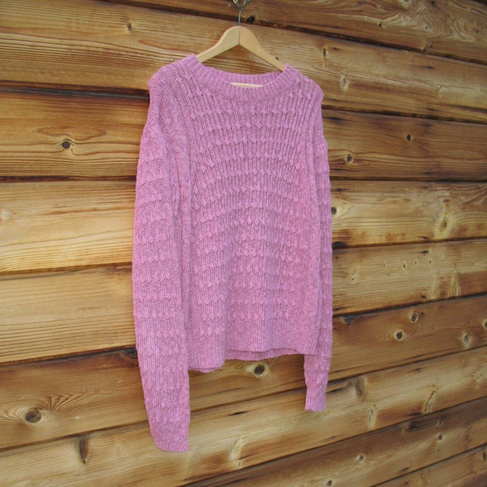 NWT Something Navy Cotton Linen Sweater - Picture 5 of 11